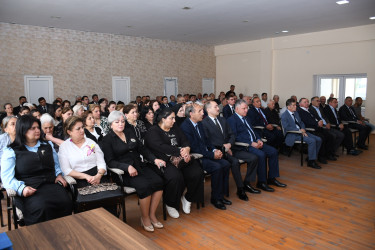 Ağdam Rayon İcra Hakimiyyətinin başçısı Vaqif Həsənovun Bakı şəhəri, Sabunçu rayonu Kürdəxanı köçkün qəsəbəsində səyyar qəbul-görüşü keçirilib