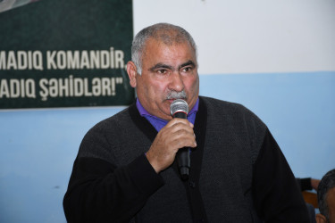 Ağdam Rayon İcra Hakimiyyətinin başçısı Vaqif Həsənovun rayonun Bənövşələr qəsəbəsində səyyar qəbul-görüşü keçirilib