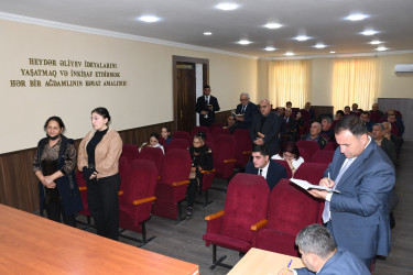 19 noyabr 2025-ci il tarixdə Ağdam Rayon İcra Hakimiyyətində vətəndaşların növbəti qəbulu keçirilib