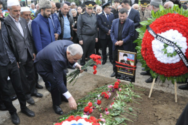 Ağdamda Birinci Qarabağ müharibəsi zamanı itkin düşmüş şəhidlərin dəfn mərasimi baş tutub