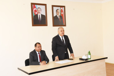 Ağdam Rayon İcra Hakimiyyətinin başçısı Vaqif Həsənovun rayonun Hacıturalı kəndində səyyar qəbul-görüşü keçirilib