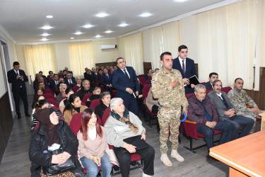 19 noyabr 2025-ci il tarixdə Ağdam Rayon İcra Hakimiyyətində vətəndaşların növbəti qəbulu keçirilib