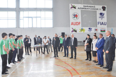 Ağdamda Vətən Müharibəsi şəhidi Vüqar Emin oğlu Vəliyevin xatirəsinə həsr olunmuş voleybol turniri təşkil edilib