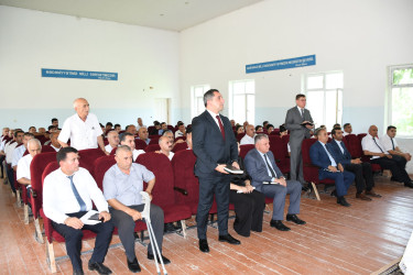 18 iyul 2025-ci il tarixdə Ağdam Rayon İcra Hakimiyyətinin başçısı Vaqif Həsənovun növbəti səyyar qəbul-görüşü keçirilib
