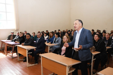 Milli Məclisin deputatı Bəxtiyar Əliyev Ağdam Musiqi Kollecinin pedoqoji heyəti və seçiciləri ilə görüşüb