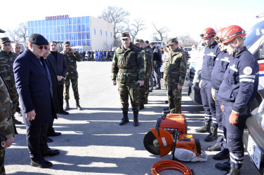 Ağdamda Mülki Müdafiə qərargahının nümunəvi Mülki Müdafiə məşqi keçirilib