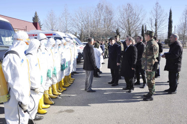 Ağdamda Mülki Müdafiə qərargahının nümunəvi Mülki Müdafiə məşqi keçirilib