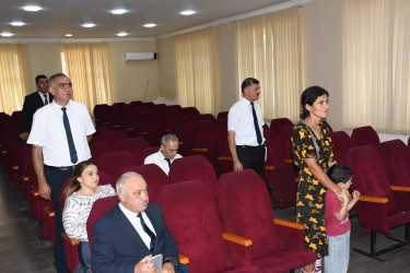 10 sentyabr 2025-ci il tarixdə Ağdam Rayon İcra Hakimiyyətində vətəndaşların növbəti qəbulu keçirilib