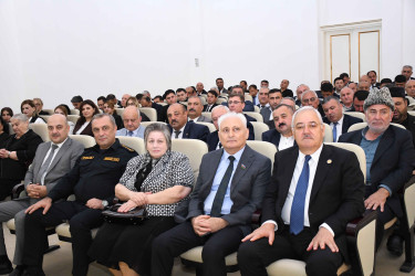 Ağdamda 18 Oktyabr-Müstəqilliyin Bərpası Günü münasibətilə tədbir keçirilib.