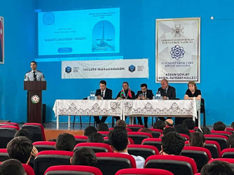 Ağdam Dövlət Sosial-İqtisadi Kolleci Publik Hüquqi Şəxsin akt zalında “İnsan Hüquqları Aylığı” çərçivəsində maarifləndirmə tədbiri keçirilmişdir
