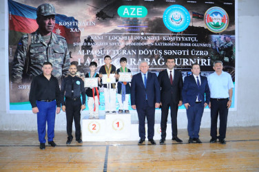 Ağdamda “Xanı” ləqəbli əfsanəvi kəşfiyyatçı, şəhid baş gizir Səyyaf Əhmədovun xatirəsinə həsr olunmuş Alpaqut Turan döyüş sənəti üzrə I Açıq Qarabağ turniri keçirilib
