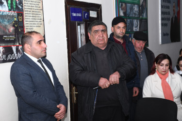 Ağdam Rayon İcra Hakimiyyətinin başçısı Vaqif Həsənovun rayonun Çəmənli kəndində səyyar qəbul-görüşü keçirilib