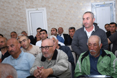 Ağdam Rayon İcra Hakimiyyətinin başçısı Vaqif Həsənovun Bakı şəhəri, Sabunçu rayonu Kürdəxanı köçkün qəsəbəsində səyyar qəbul-görüşü keçirilib