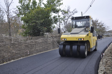 Ağdamda yolların əsaslı təmiri davam etdirilir