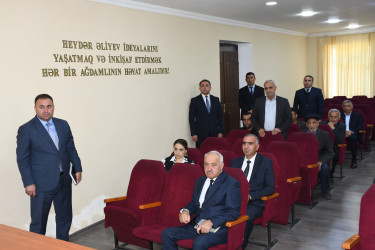 15 oktyabr 2025-ci il tarixdə Ağdam Rayon İcra Hakimiyyətində vətəndaşların növbəti qəbulu keçirilib