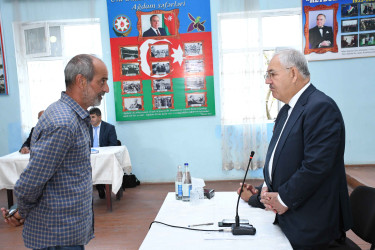 11.09.2026-cı il tarixində Ağdam Rayon İcra Hakimiyyətinin başçısı Vaqif Həsənovun rayonun Birinci Quzanlı qəsəbəsində səyyar qəbul-görüşü keçirilib