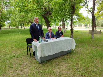 Milli Məclisin deputatı Bəxtiyar Əliyev İkinci Alıbəyli qəəsbəsində seçiciləri ilə görüşüb